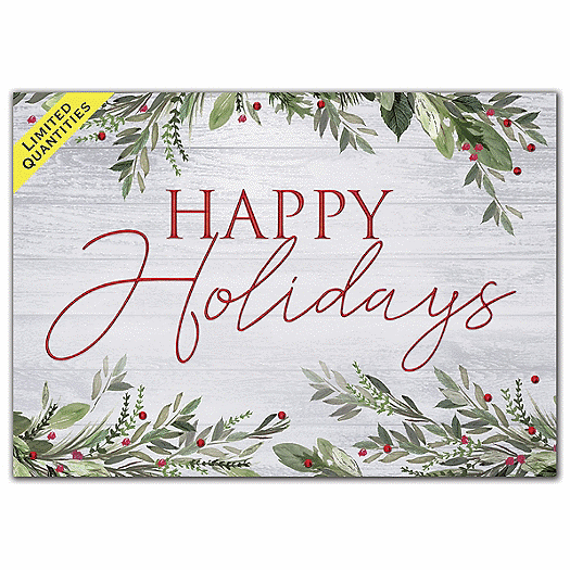 Rustic Display Holiday Cards