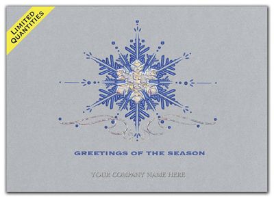 Snow Crystal Holiday Cards