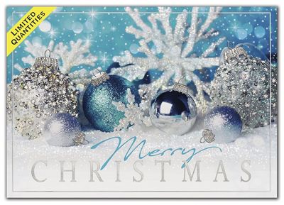 Cerulean Sparkle Christmas Cards