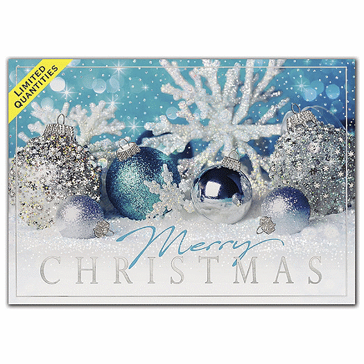 Cerulean Sparkle Christmas Cards
