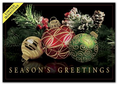 Golden Harmony Holiday Cards