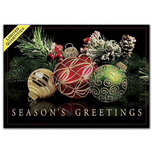 Golden Harmony Holiday Cards
