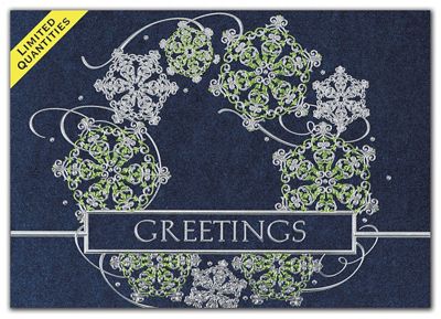 Vibrant Wreath Holiday Cards