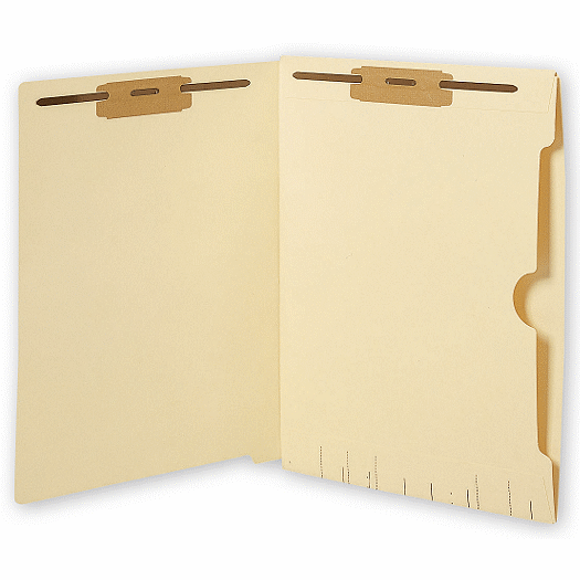 End Tab Folders, Manila, 11pt, Reverse Full Pocket, 2 Fasten - Office and Business Supplies Online - Ipayo.com