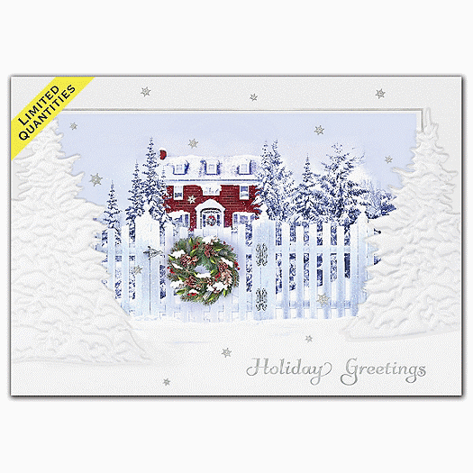 White Picket Fence Holiday Cards