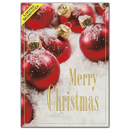 Crimson All Over Christmas Cards
