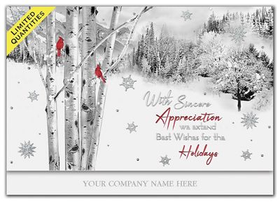 Perched on a Birch Holiday Cards
