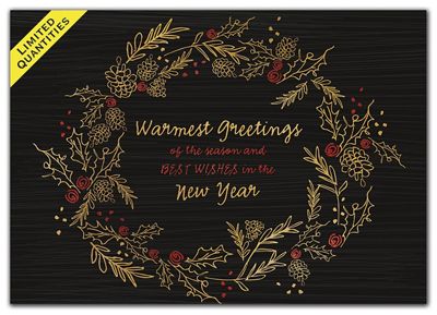 Gilded Greetings Holiday Cards