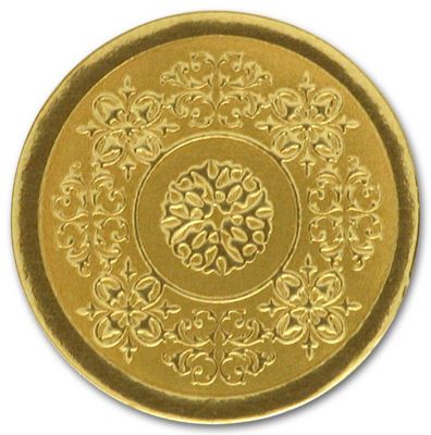Round Gold Medallion Envelope Seal - Office and Business Supplies Online - Ipayo.com