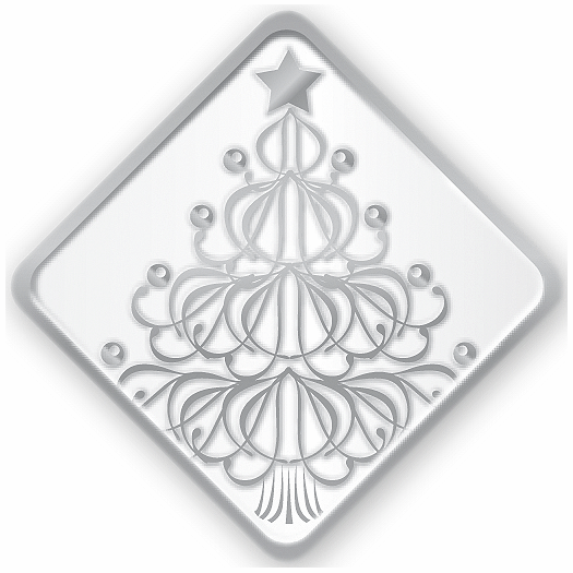 Silver Christmas Tree Envelope Seal - Office and Business Supplies Online - Ipayo.com