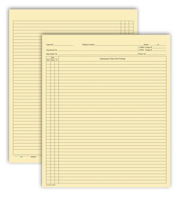 Continuation Exam Records, Folder Style