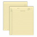 9 1/2 x 8  full sheet  (5 x 8  folded) Continuation Exam Records, Folder Style