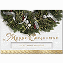 7 7/8 x 5 5/8 Glittering Wreath Christmas Cards