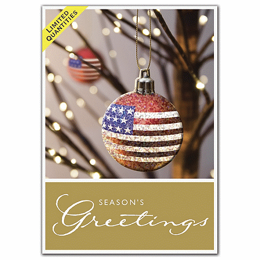 Star Bangled Ball Patriotic Christmas Cards