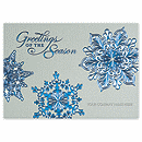 A charming and eye-catching design makes the Silver Blue Card a perfect choice for sending the merriest of wishes. Unique touches include shiny turquoise foil, silver prismatic foil and turquoise greeting.