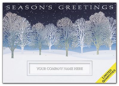 7 7/8 x 5 5/8 Silver Grove Holiday Cards