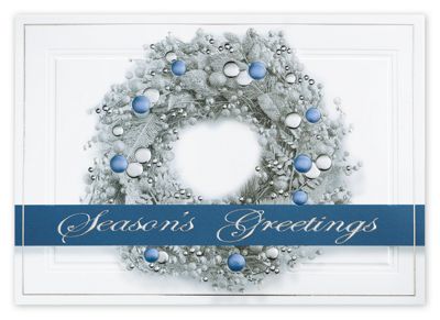 Sterling Wreath Holiday Cards