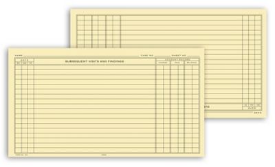 Continuation Exam Records, Single Sheet