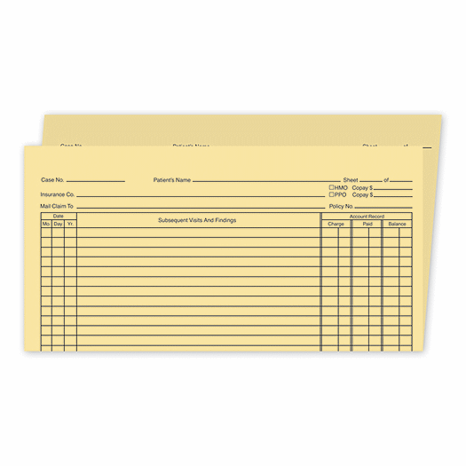 Continuation Exam Records, Folder Style
