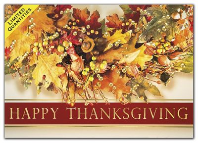 7 7/8 x 5 5/8 Feeling Thankful Thanksgiving Cards