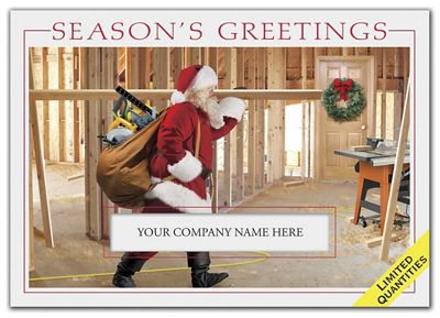 Santas Workshop Contractor & Builder Holiday Cards