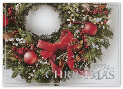 7 7/8 x 5 5/8 Magnificently Tied Christmas Cards