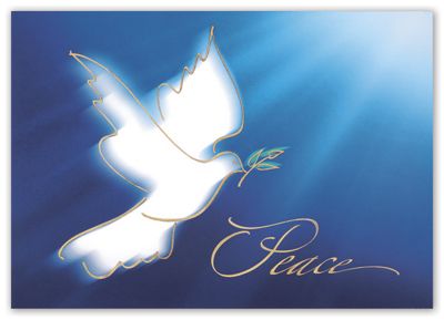 7 7/8 x 5 5/8 Ray of Peace Holiday Cards