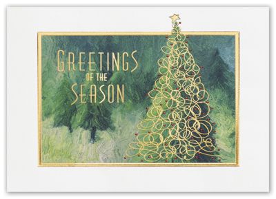 7 7/8 x 5 5/8 Into the Woods Holiday Cards