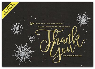 7 7/8 x 5 5/8 Starlight Gratitude Holiday Cards