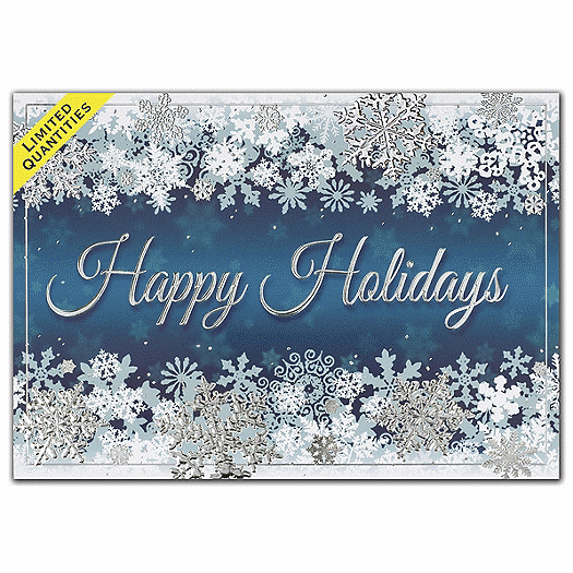 Dancing Flakes Holiday Cards