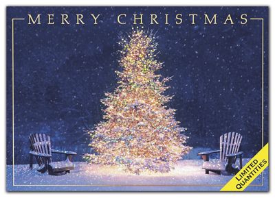 7 7/8 x 5 5/8 Spectacular Glow Christmas Cards