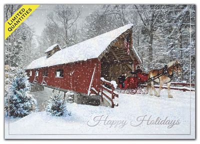 Winter Sleigh Ride Holiday Cards