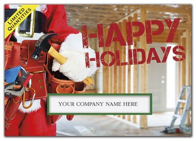 Construction Kringle Contractor & Builder Holiday Cards