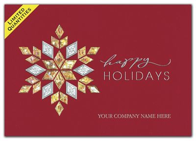 Crimson Luxe Holiday Cards