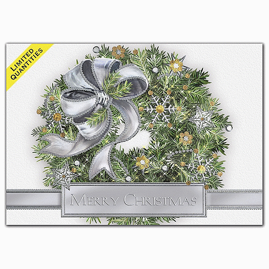 Silver Sparkle Christmas Cards