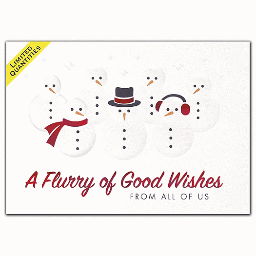Flurry of Wishes Holiday Cards