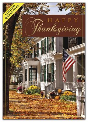 Stately Thanks Thanksgiving Cards