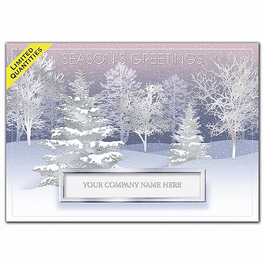 Flurries at Dusk Holiday Cards