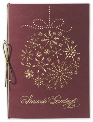 Glittering Globe Laser Cut Holiday Card - Office and Business Supplies Online - Ipayo.com