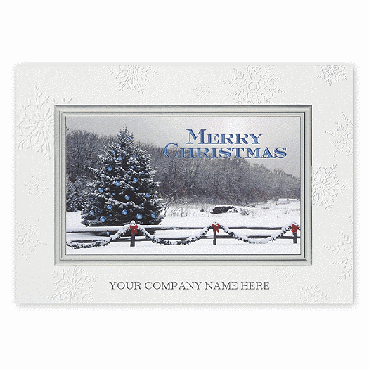 Snowy Winter Bliss Holiday Card - Office and Business Supplies Online - Ipayo.com