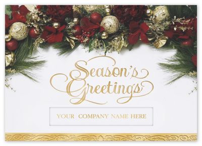 Garland of Joy Holiday Card - Office and Business Supplies Online - Ipayo.com