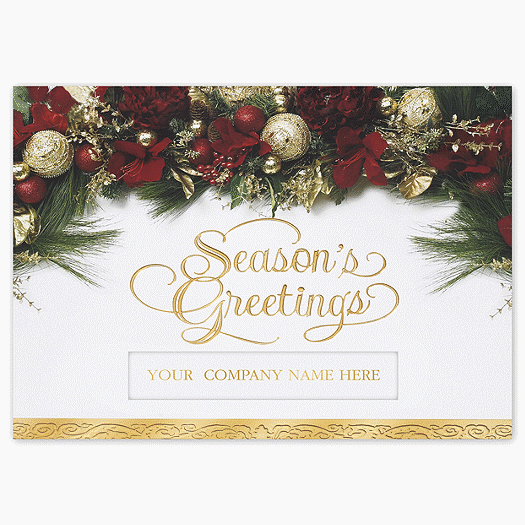 Garland of Joy Holiday Card - Office and Business Supplies Online - Ipayo.com