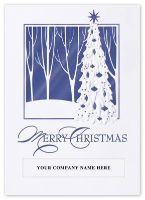 Cool Winter Evening Holiday Card - Office and Business Supplies Online - Ipayo.com