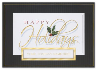 Shiny Holiday Season Holiday Card - Office and Business Supplies Online - Ipayo.com
