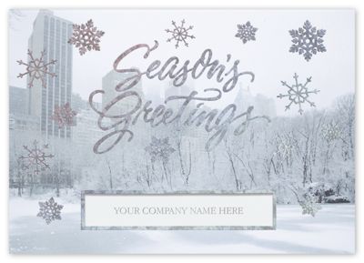 Bejeweled Park Holiday Card - Office and Business Supplies Online - Ipayo.com