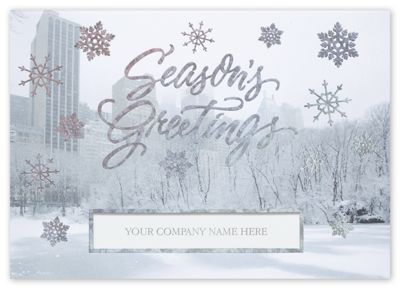 Bejeweled Park Holiday Card - Office and Business Supplies Online - Ipayo.com