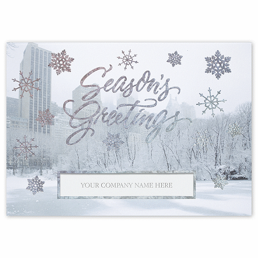 Bejeweled Park Holiday Card - Office and Business Supplies Online - Ipayo.com