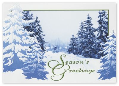 Winter Serenity Holiday Card - Office and Business Supplies Online - Ipayo.com