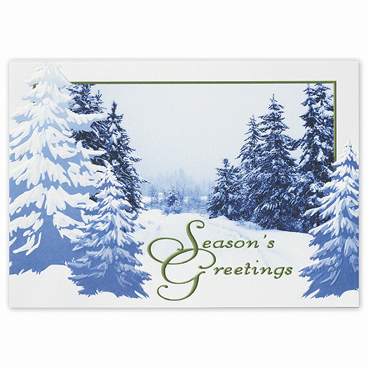 Winter Serenity Holiday Card - Office and Business Supplies Online - Ipayo.com