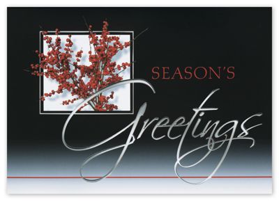 Sophistication in Red Holiday Card - Office and Business Supplies Online - Ipayo.com